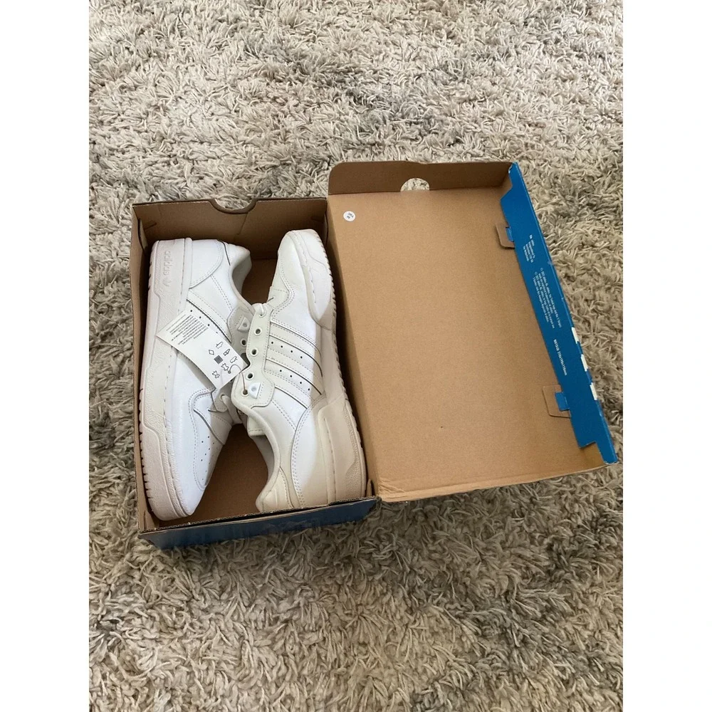 Adidas Originals Rivalry Low W Womens White Leather Sneakers FV4225 Size 10